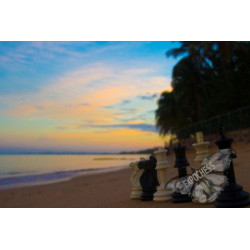 Strategies on the beach - Artistic Chess Photography | EXPOCHESS
