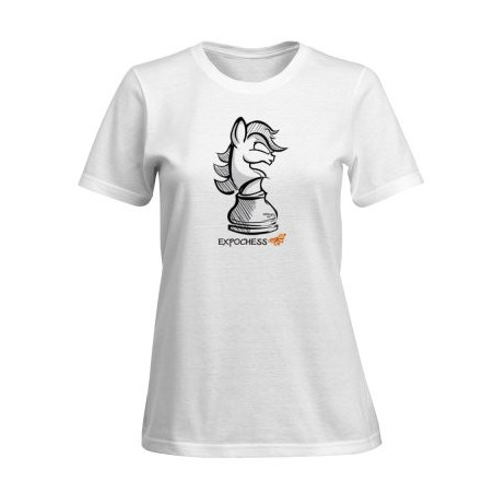 Artistic Chess T-shirt for Women – 100% Cotton | EXPOCHESS