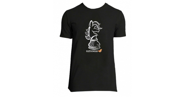 Camiseta EXPOCHESS caballo ajedrezado Hombre